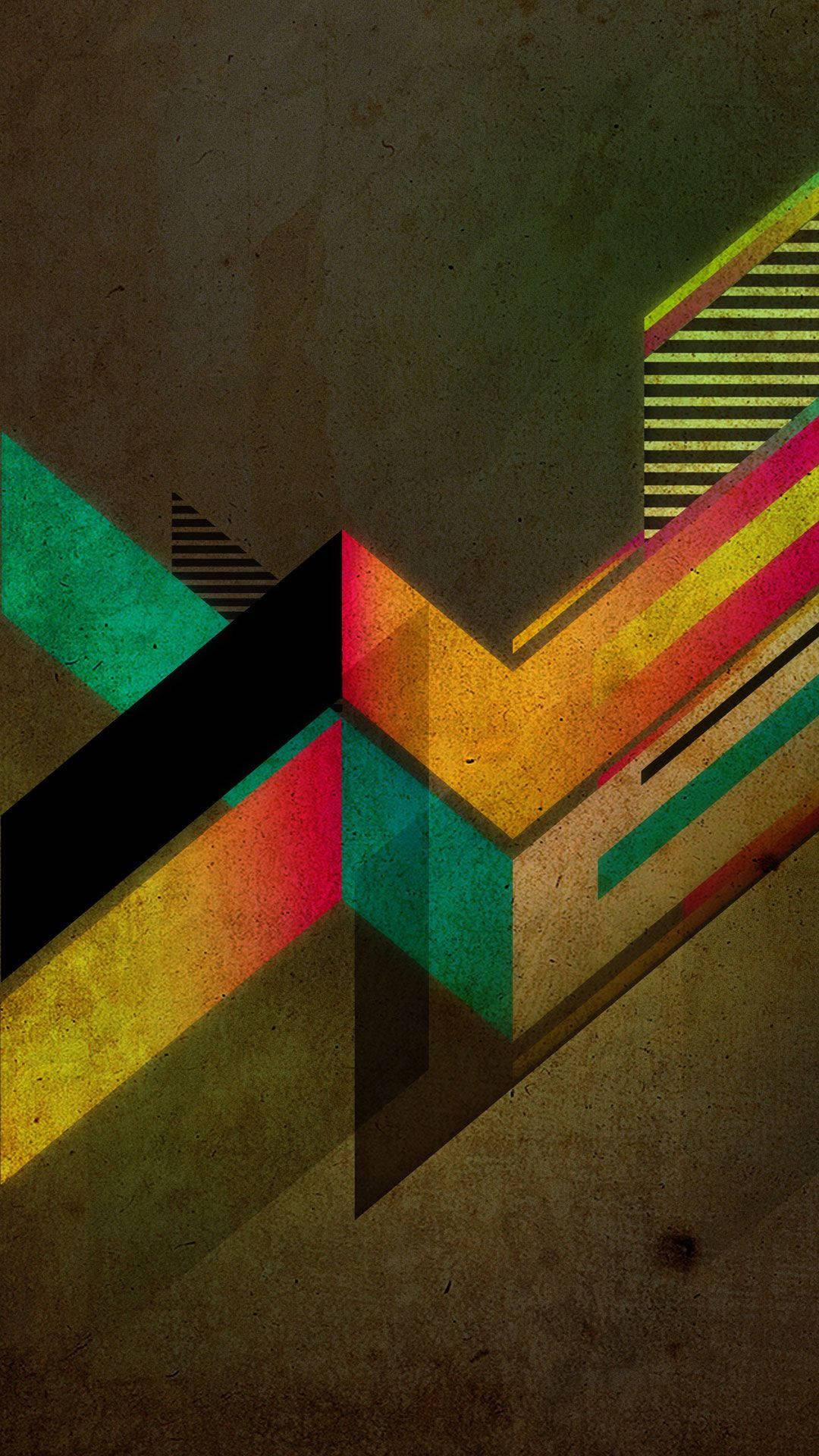 Abstract Colour Retro Aesthetic Iphone Wallpaper