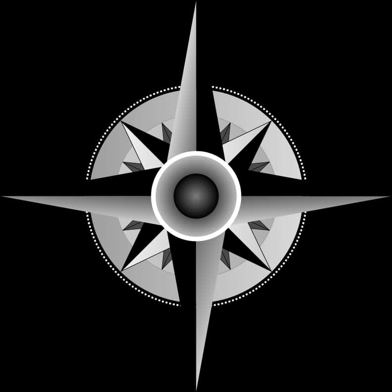 Abstract Compass Design Graphic PNG