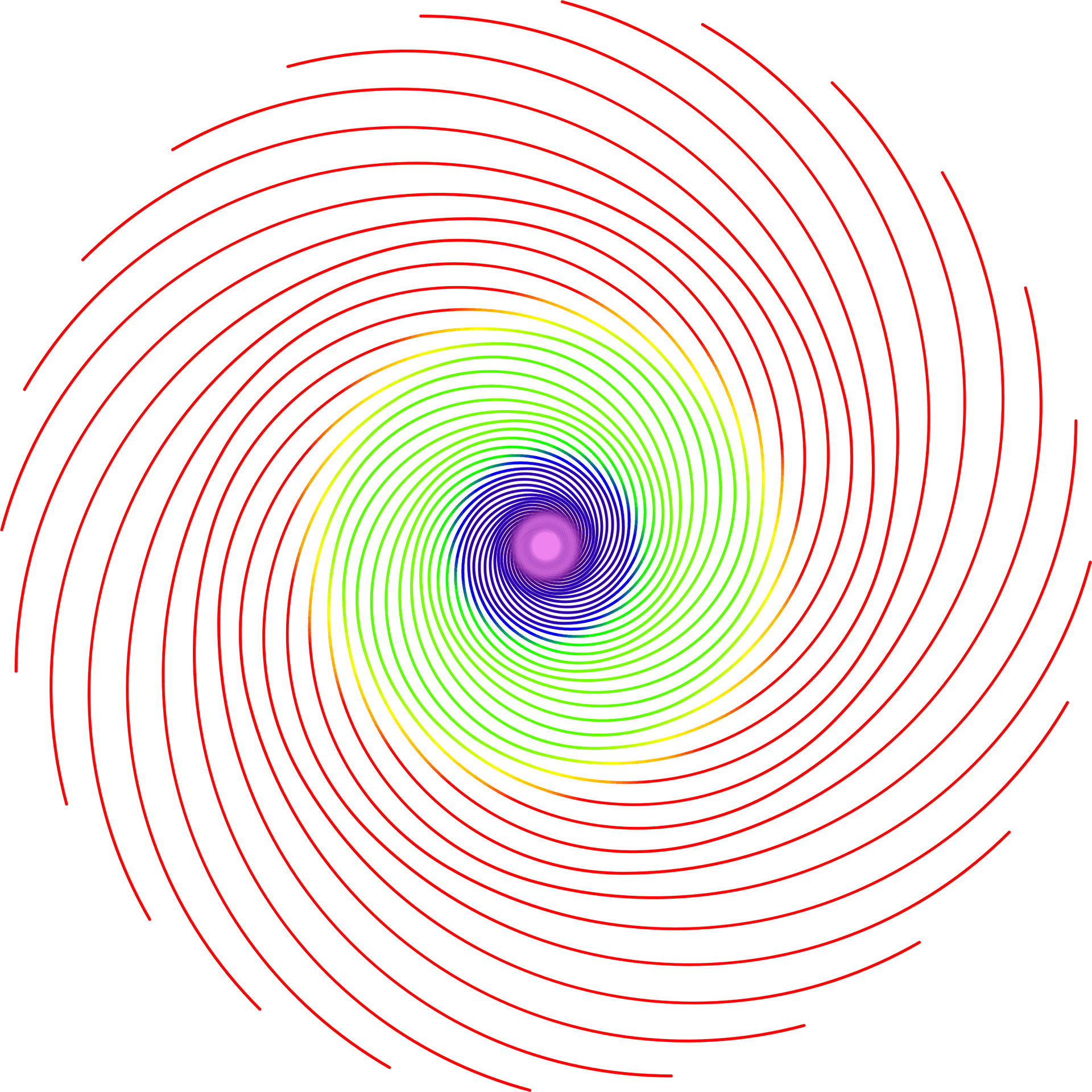 Abstract Concentric Circles Art PNG
