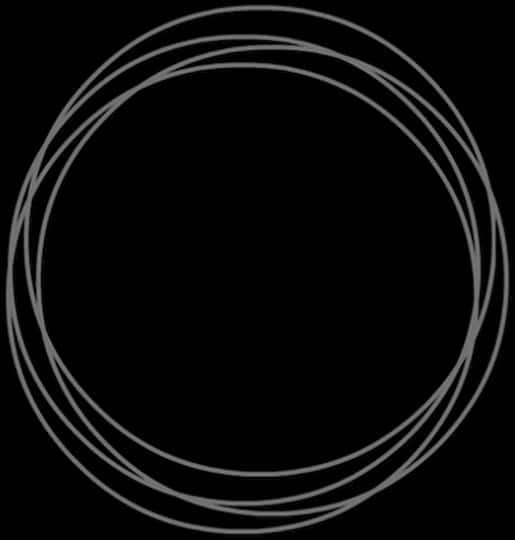 Abstract Concentric Circles Black Background PNG