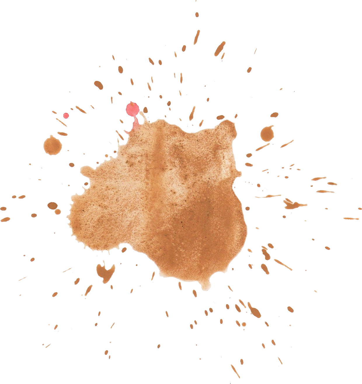 Abstract Copper Splash Watercolor Background PNG