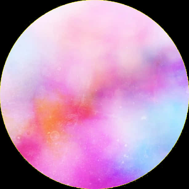 Abstract Cosmic Circle Background PNG