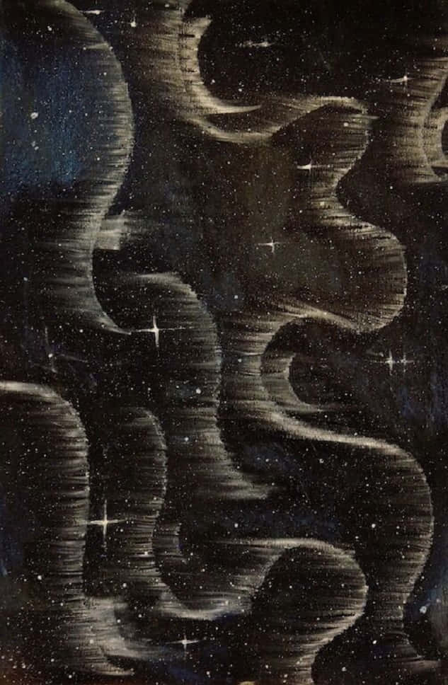 Abstract Cosmic Smoke Art Wallpaper