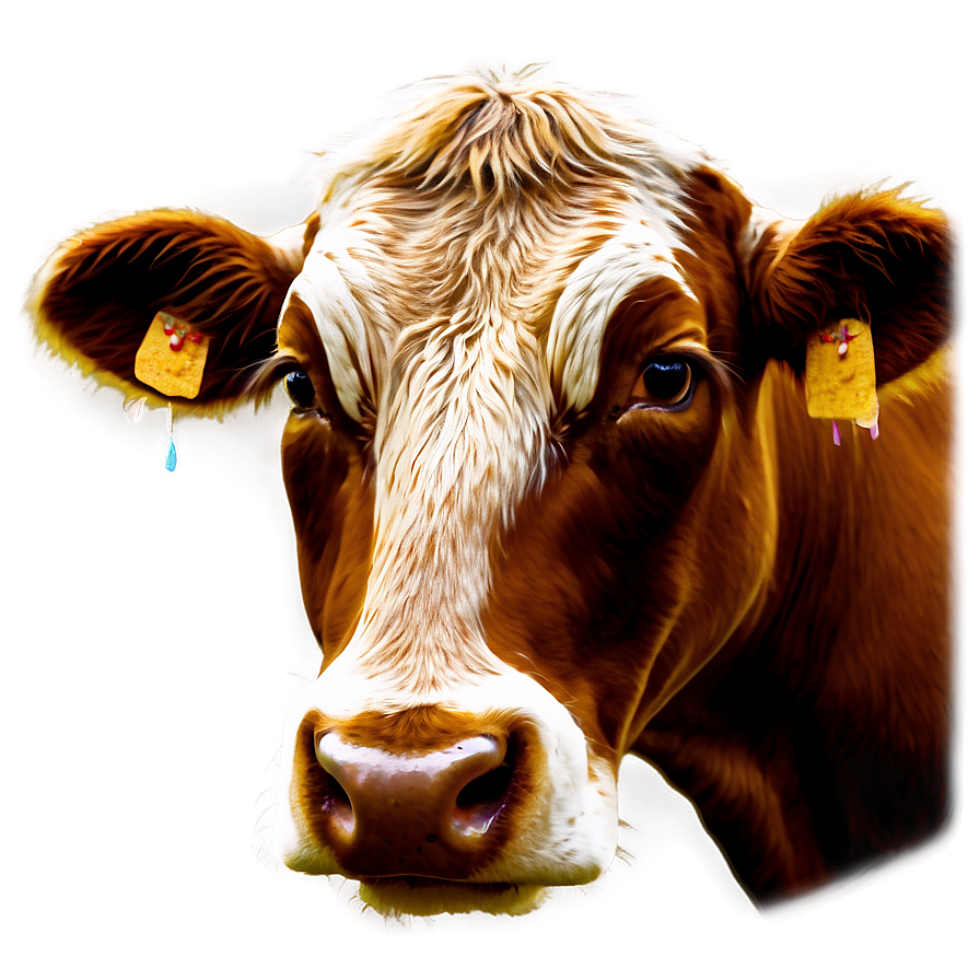 Abstract Cow Face Art Png 94 PNG