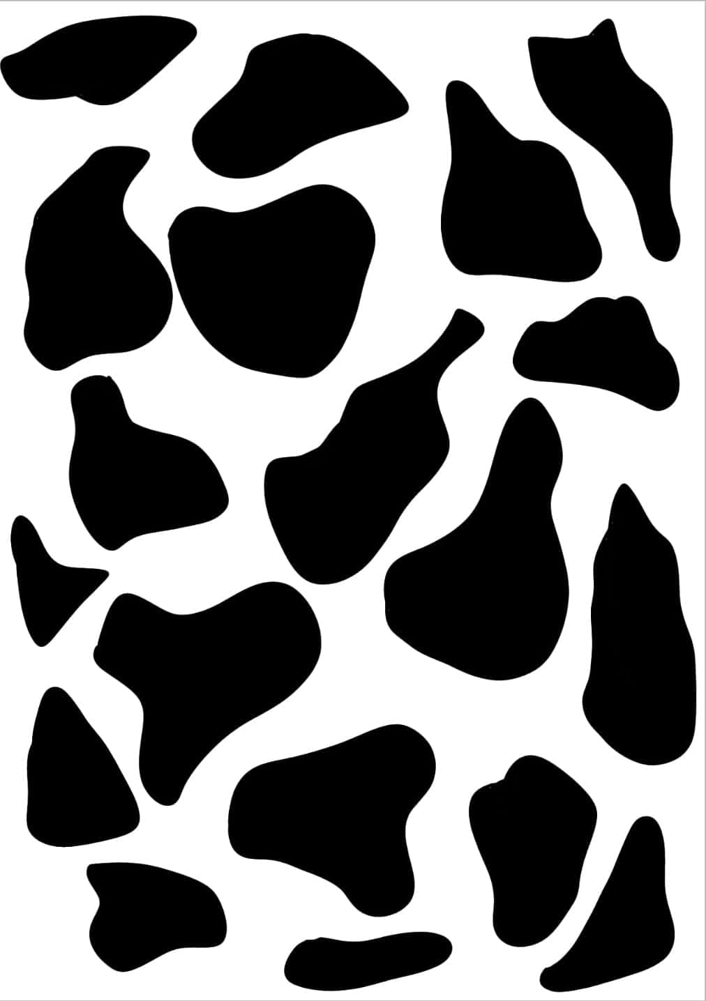 Abstract Cow Print Pattern