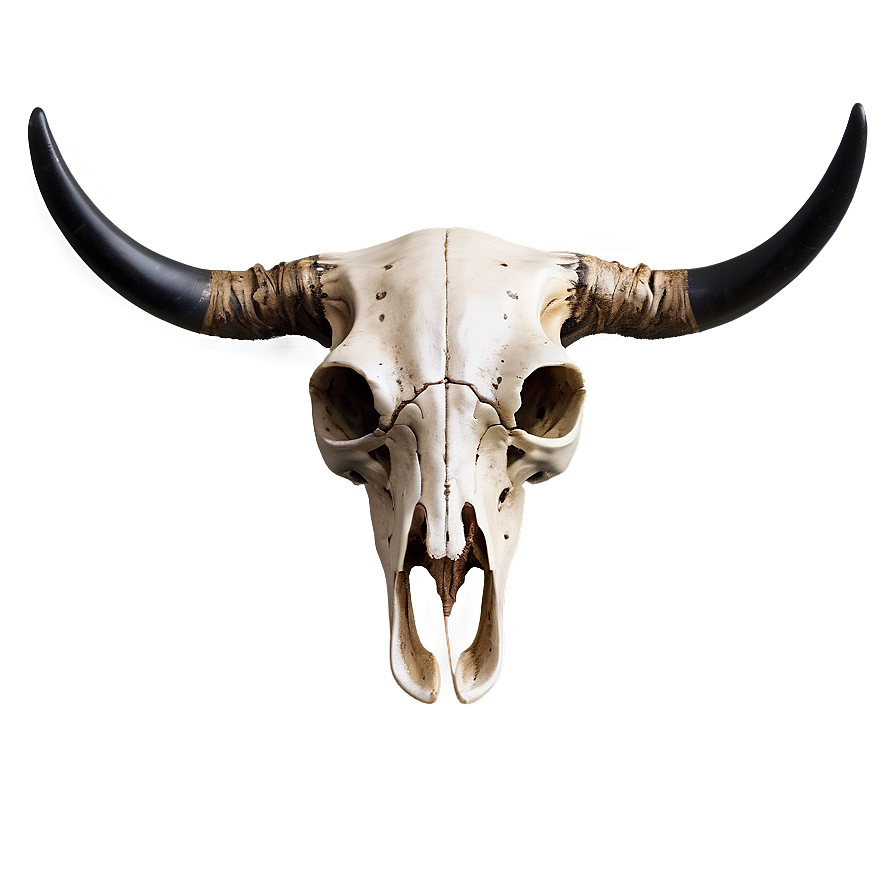 Abstract Cow Skull Png 06132024 PNG