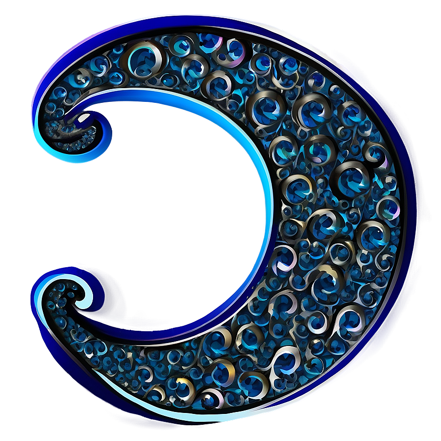 Abstract Crescent Design Png Aof PNG