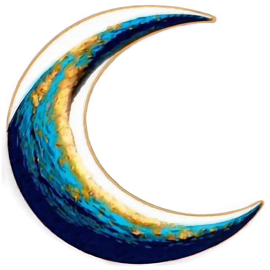 Abstract Crescent Moon Art Png Smv PNG