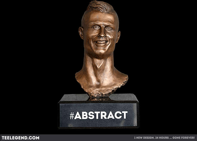 Abstract Cristiano Ronaldo Bust PNG