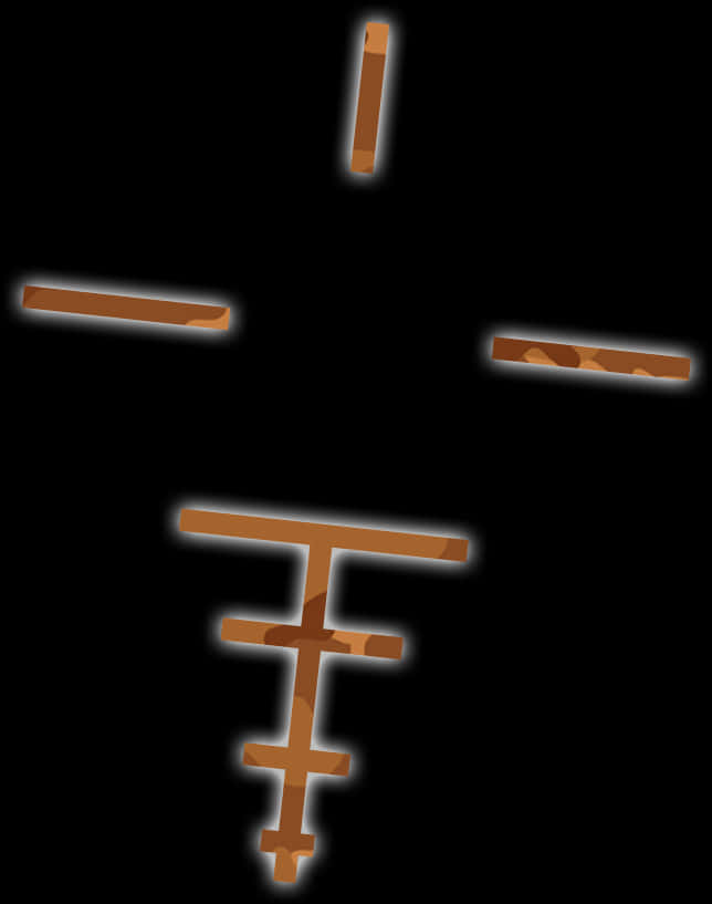 Abstract Crosshair Design PNG