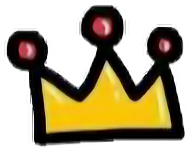Abstract Crown Doodle Art PNG