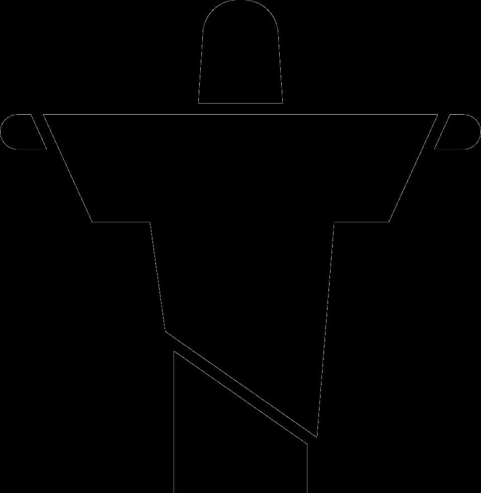 Abstract Crucifix Silhouette PNG