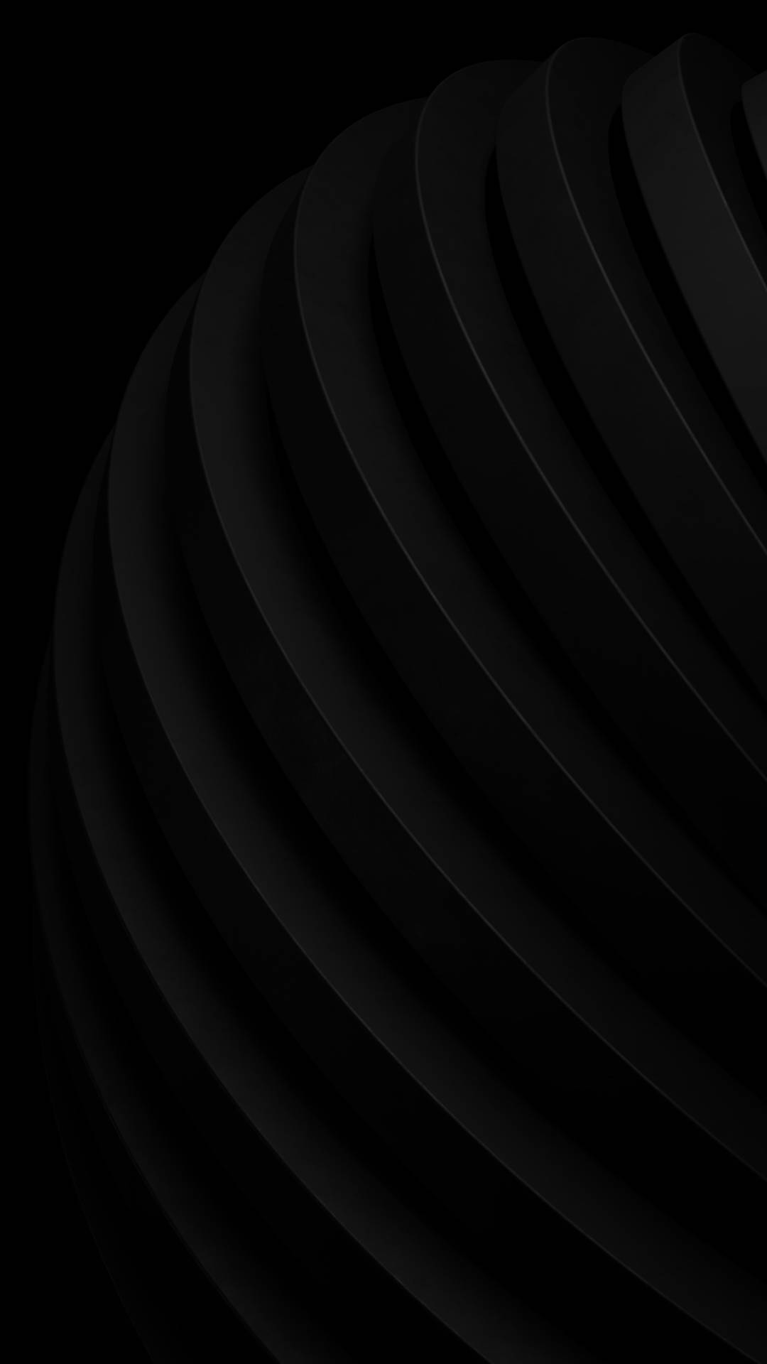 Abstract Curved Black Aesthetic Tumblr Iphone Wallpaper