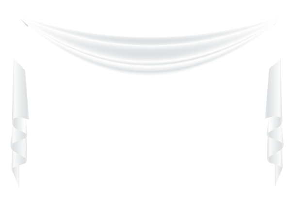 Abstract Curved White Bannerand Coneson Black Background PNG