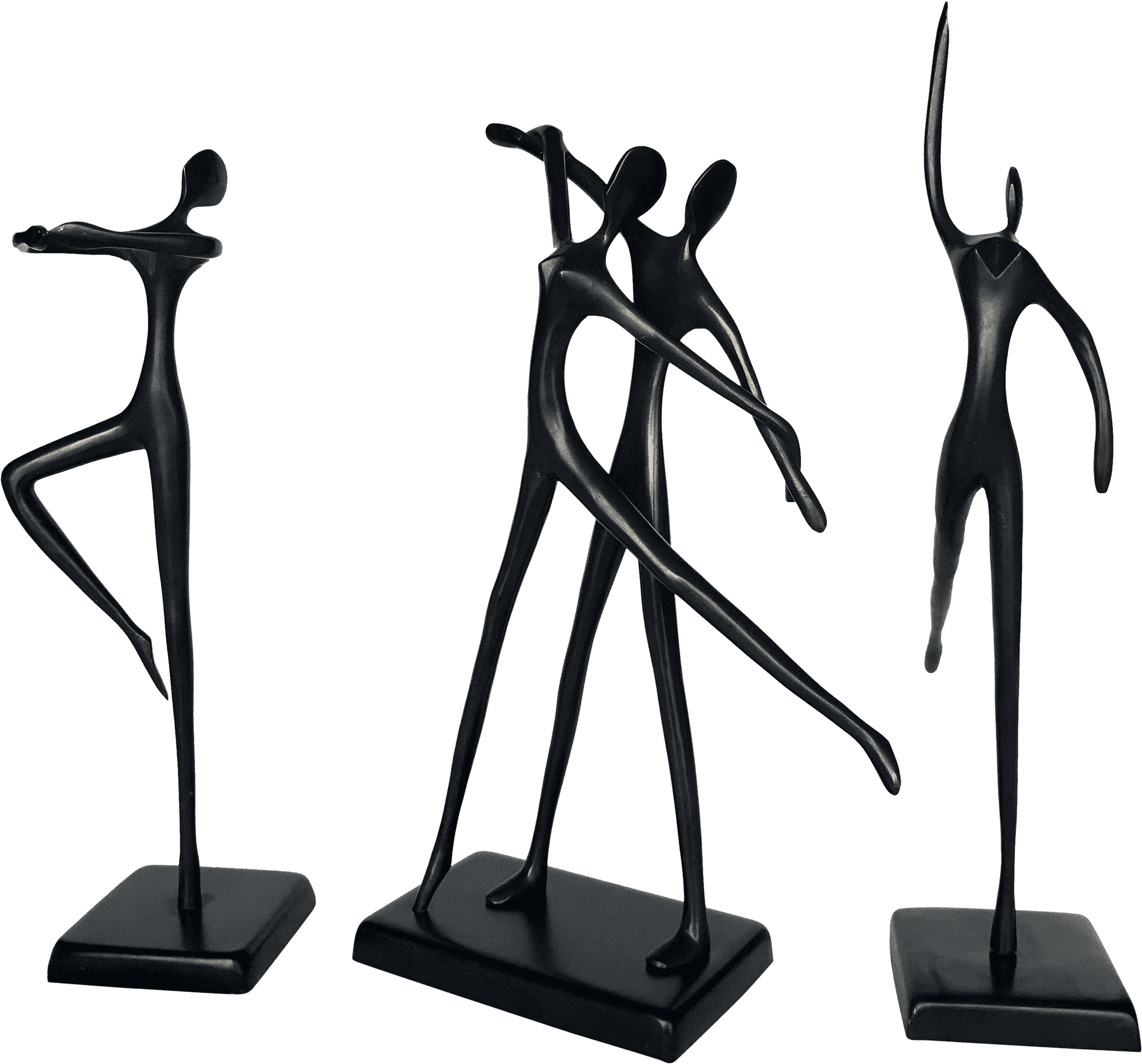 Abstract Dancer Sculptures Set PNG