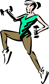 Abstract Dancing Figure Art PNG