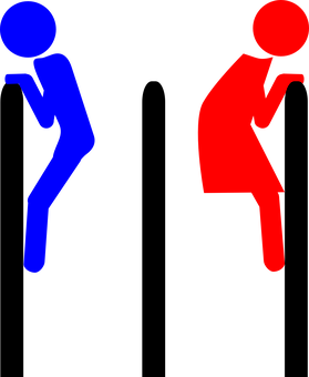 Abstract Dancing Figures Graphic PNG