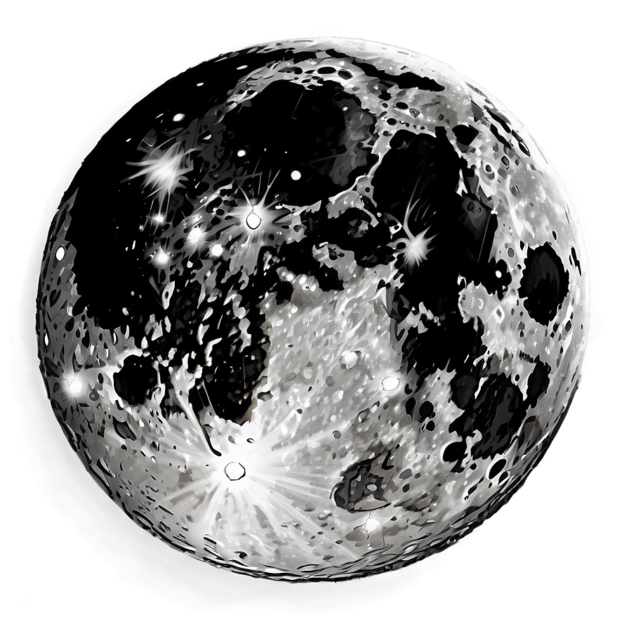 Abstract Dark Moon Png Bom8 PNG