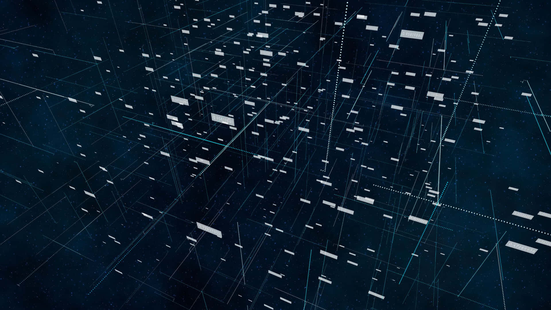 Abstract Data Network Visualization Wallpaper