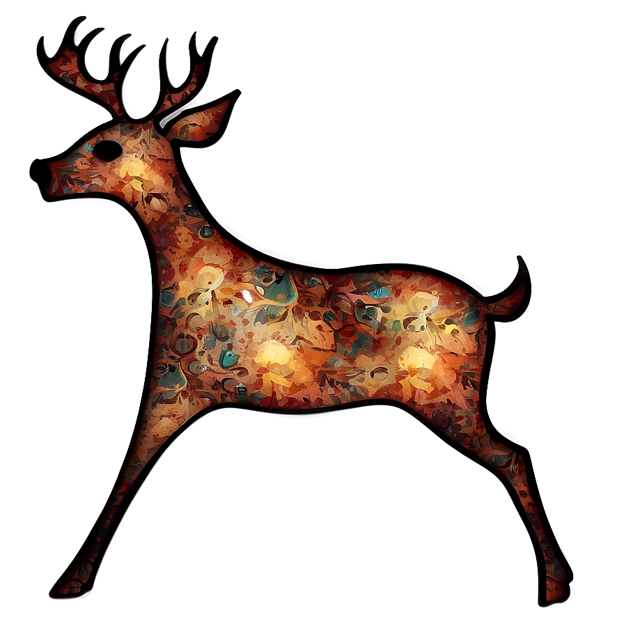 Abstract Deer Art Png 05062024 PNG