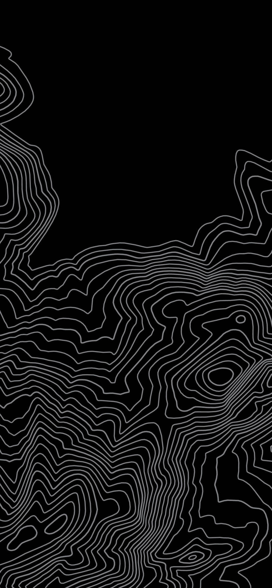 Abstrakt Design Af Sort Læder iPhone Wallpaper