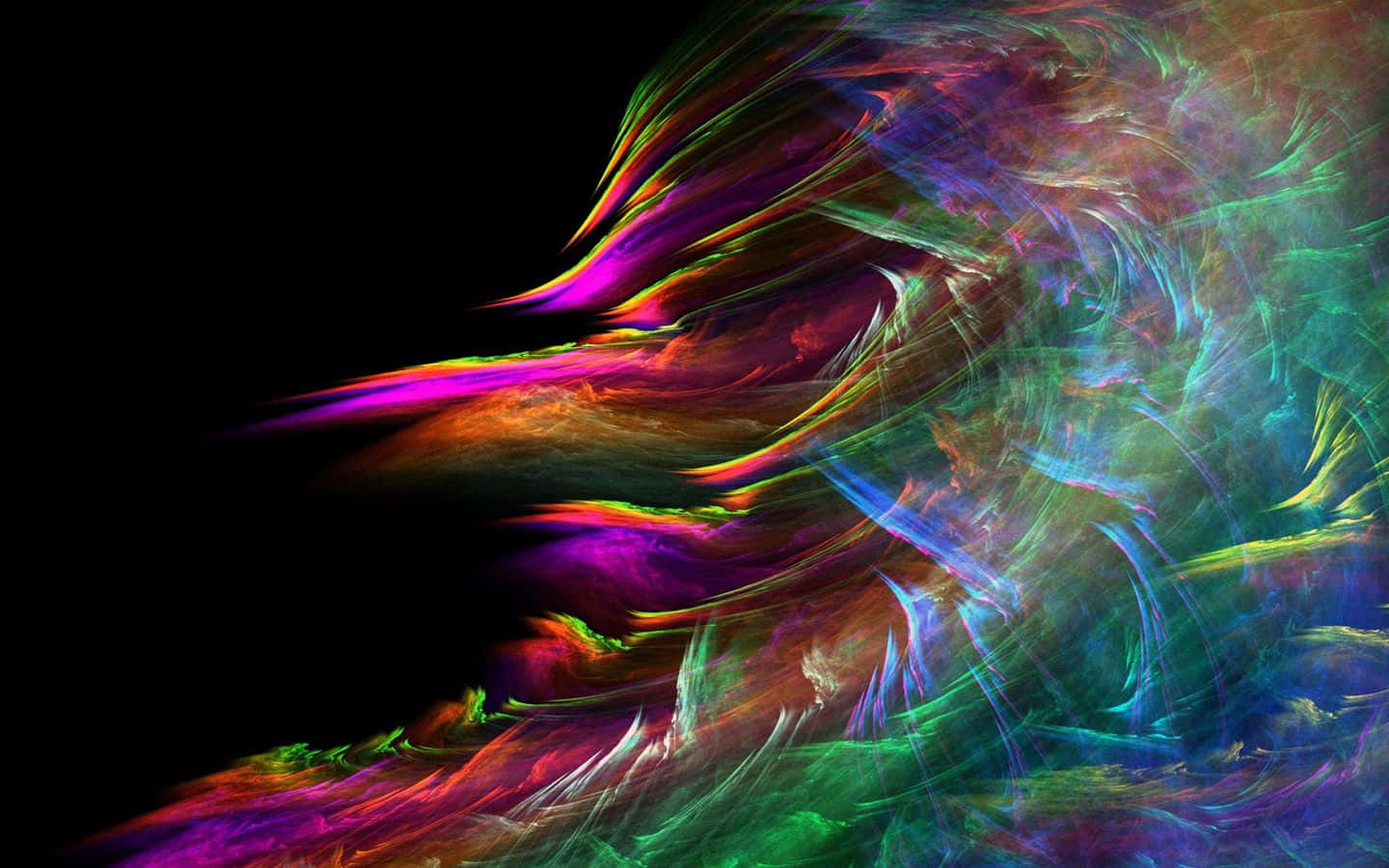 Colorful Abstract Dark Desktop Wallpaper