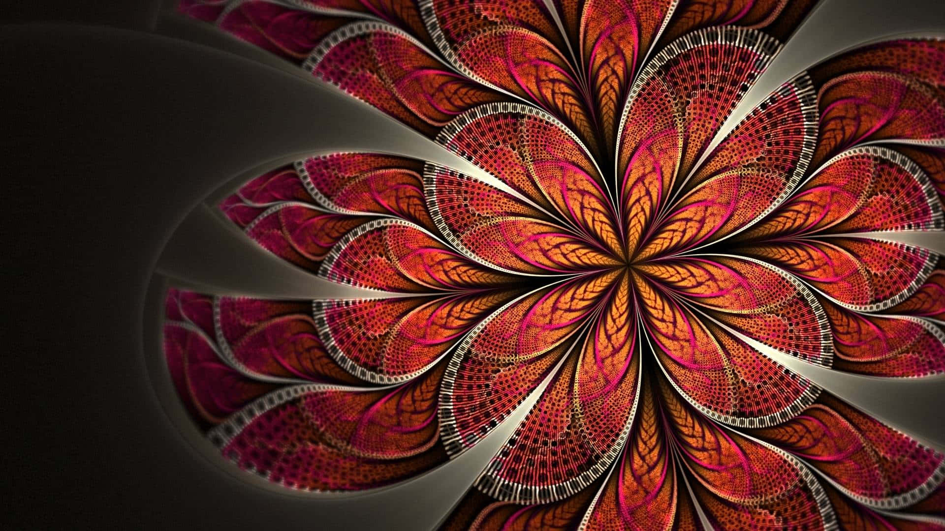 Abstract Desktop Rusty Brown Flower Wallpaper