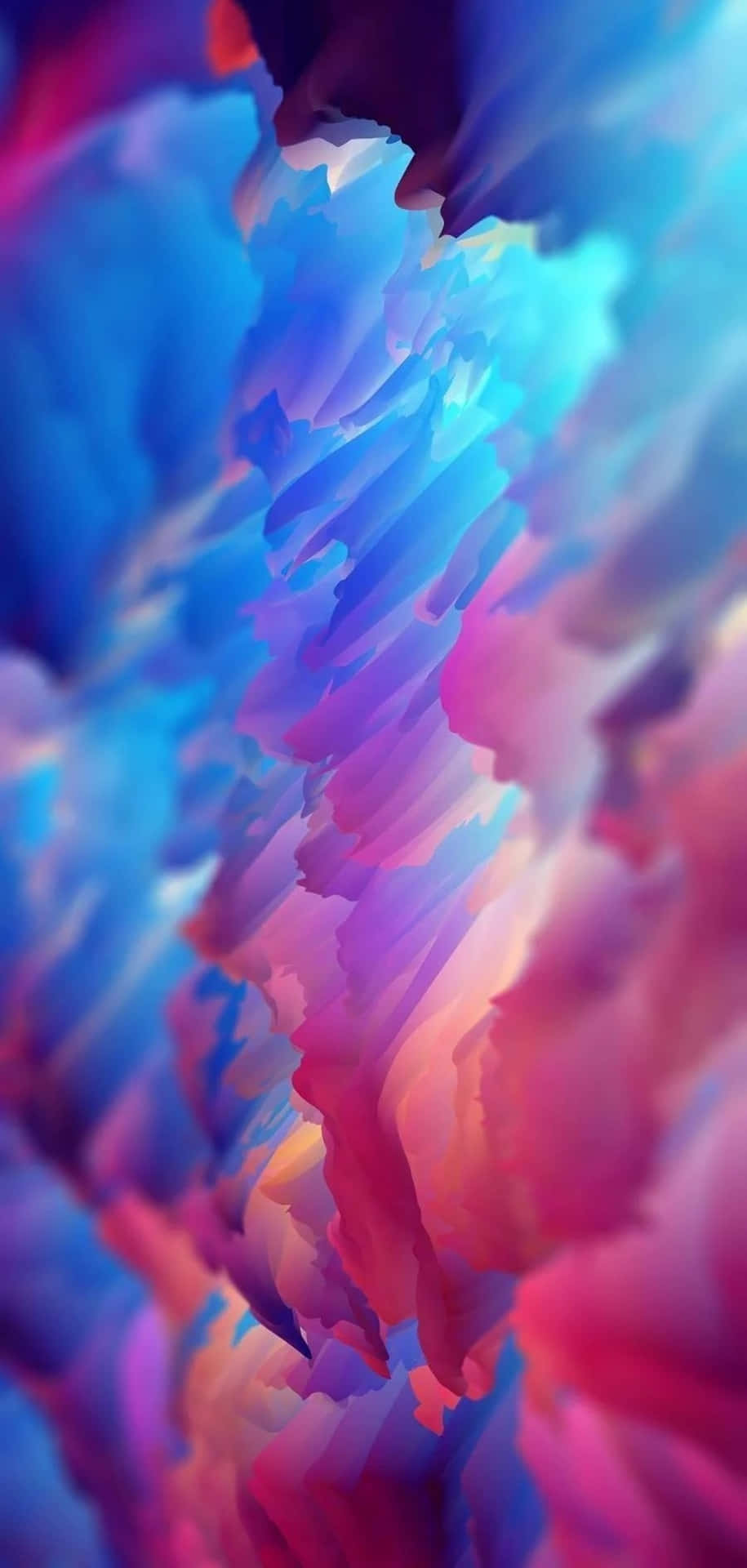 Vibrant Abstract Digital Art on 4K Phone Wallpaper