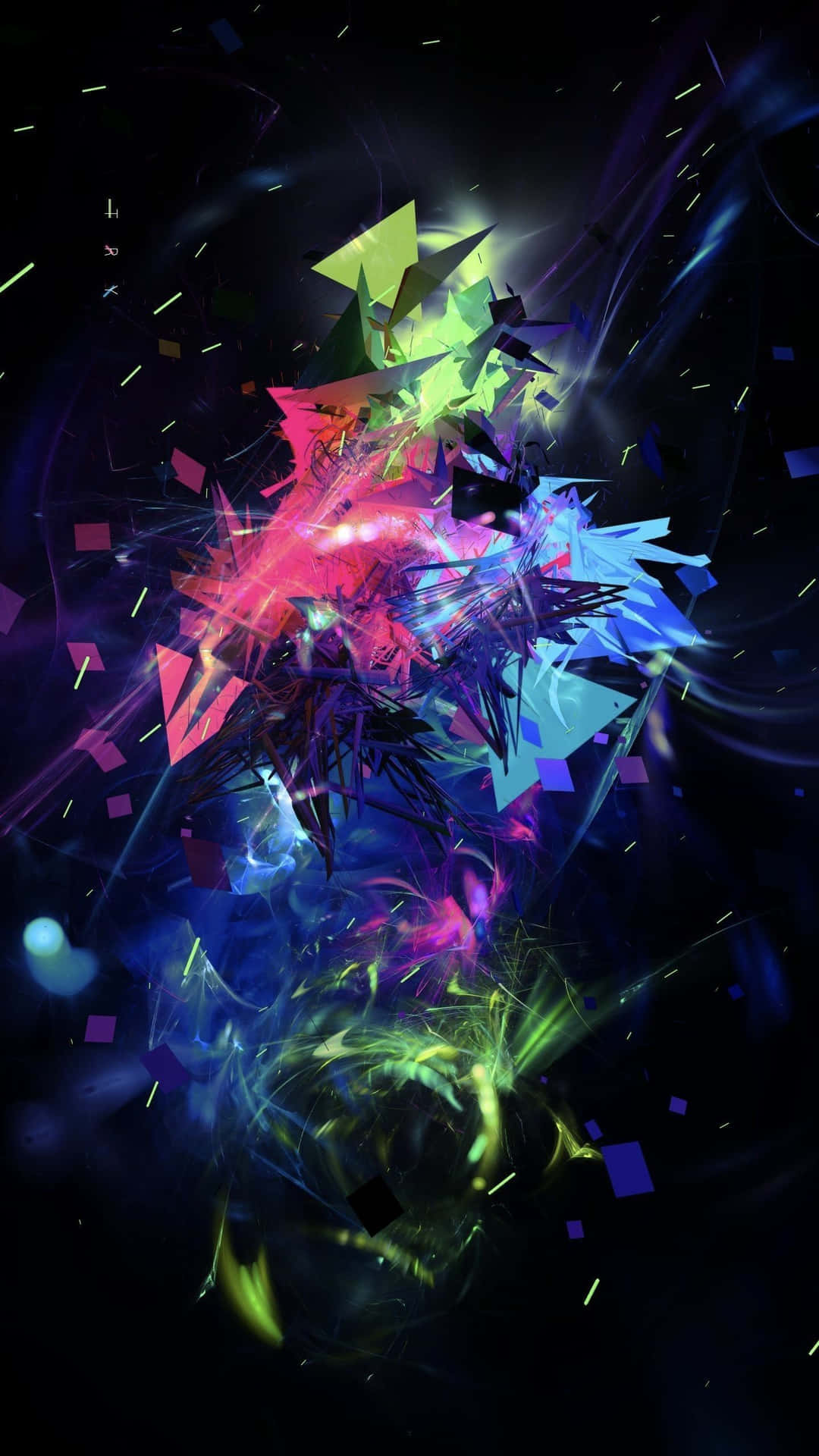 Abstract Digital Art Explosion Wallpaper