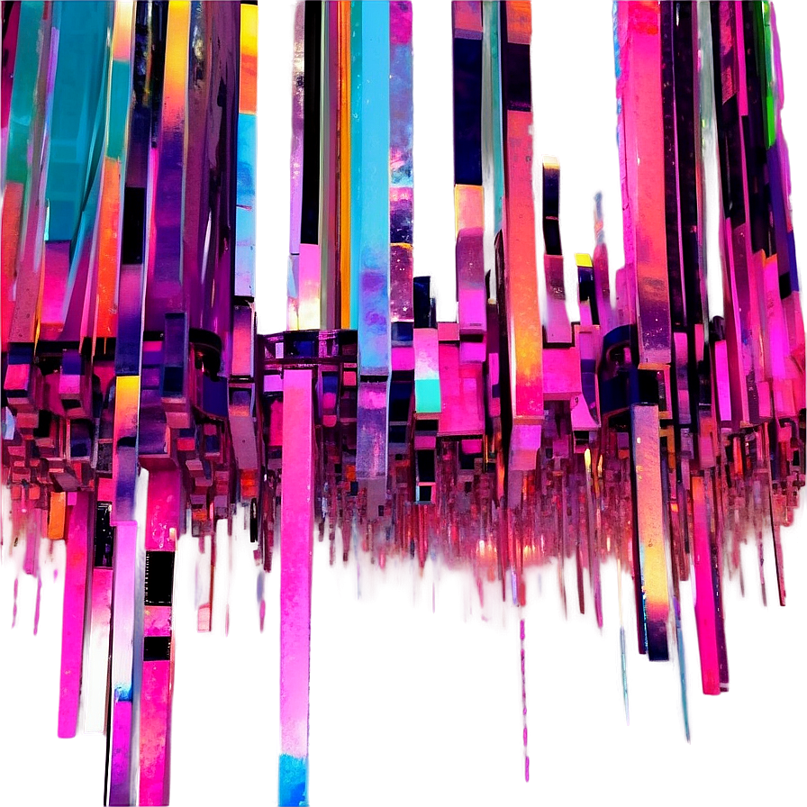 Abstract Digital Glitch Png Ptu81 PNG