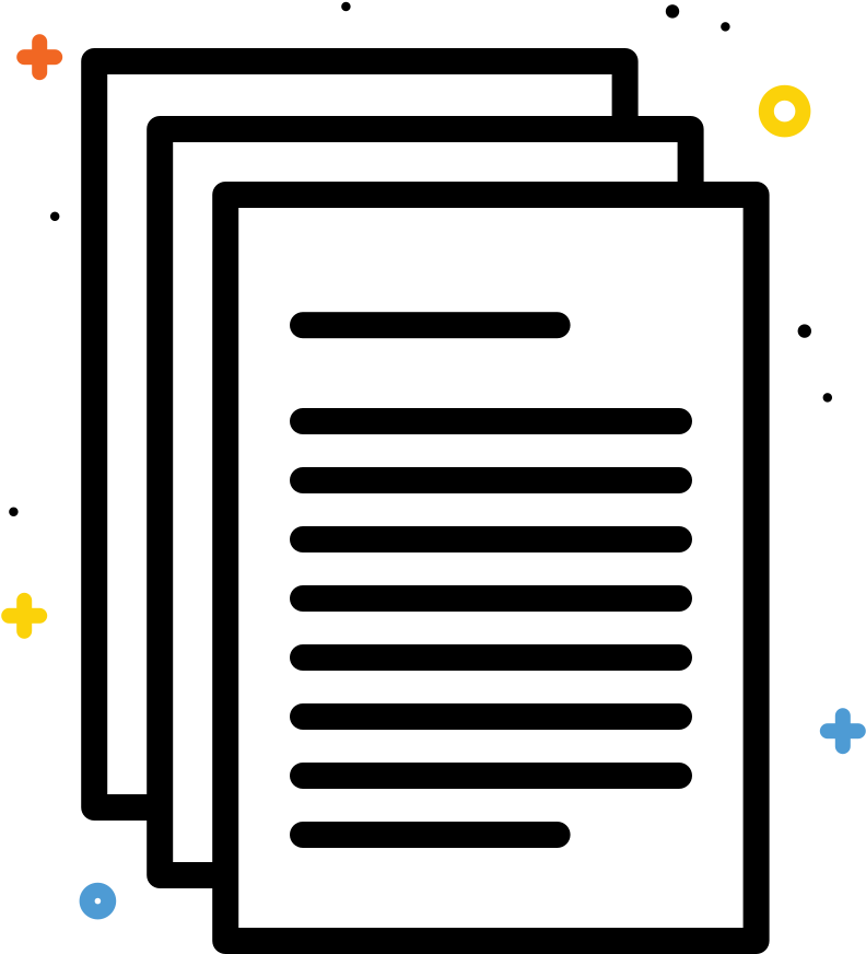 Abstract Document Illustration PNG