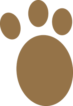 Abstract Dog Paw Print PNG