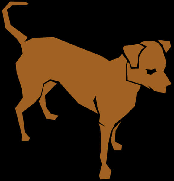Abstract Dog Silhouette PNG