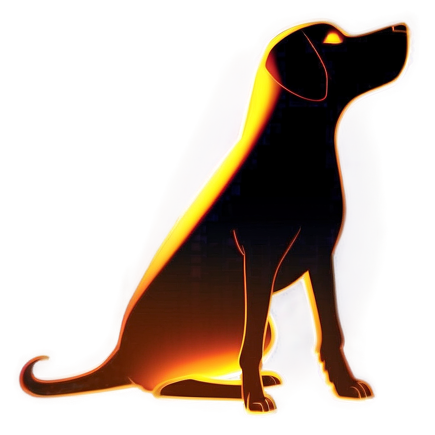 Abstract Dog Silhouette Png 06132024 PNG