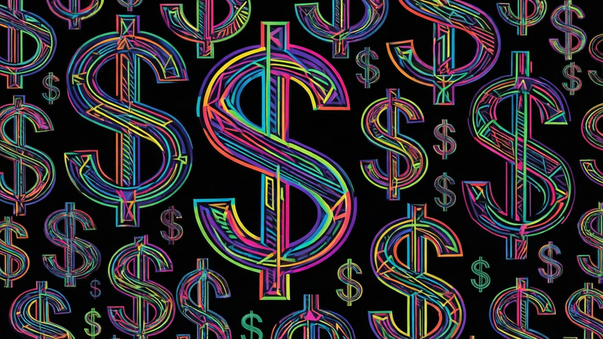 Abstrakt Dollarmønster Wallpapers