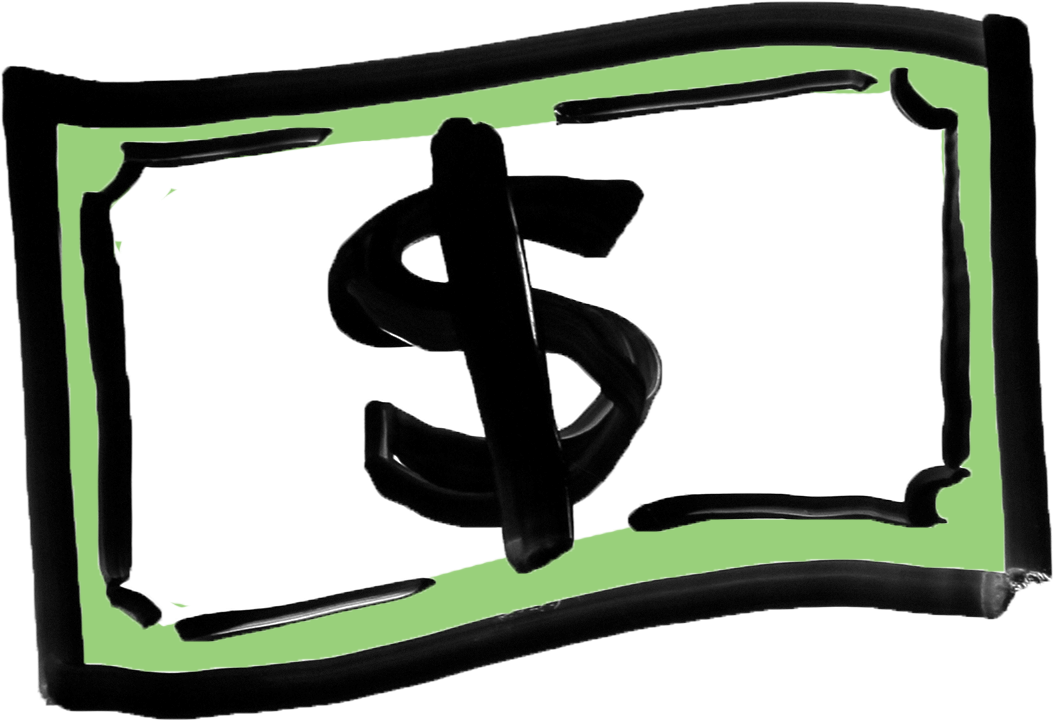 Abstract Dollar Sign Artwork PNG