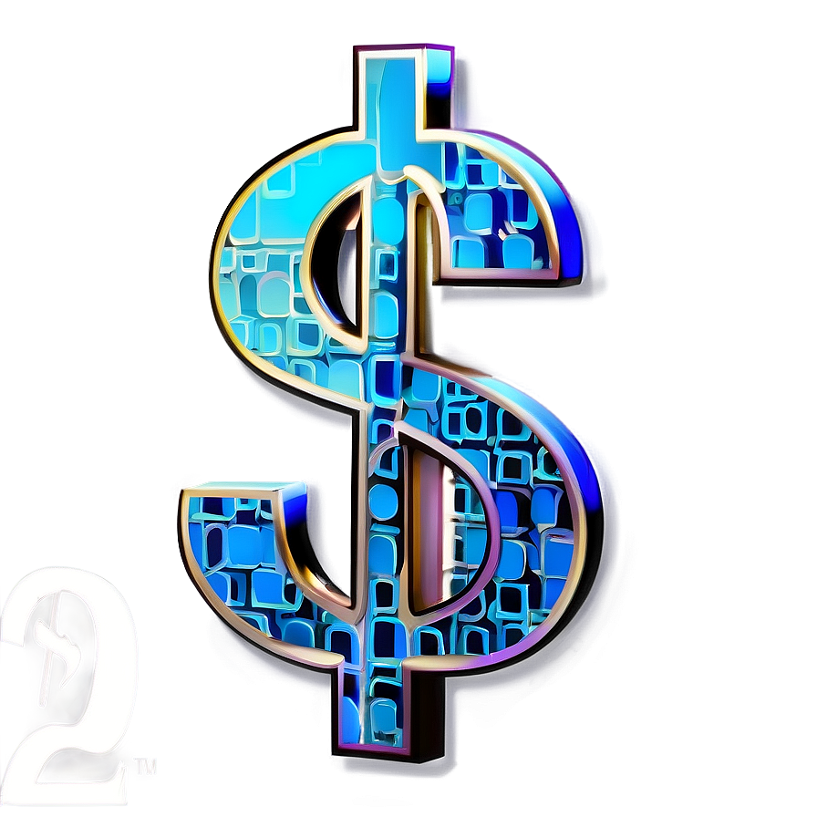 Abstract Dollar Sign Design Png Iib PNG