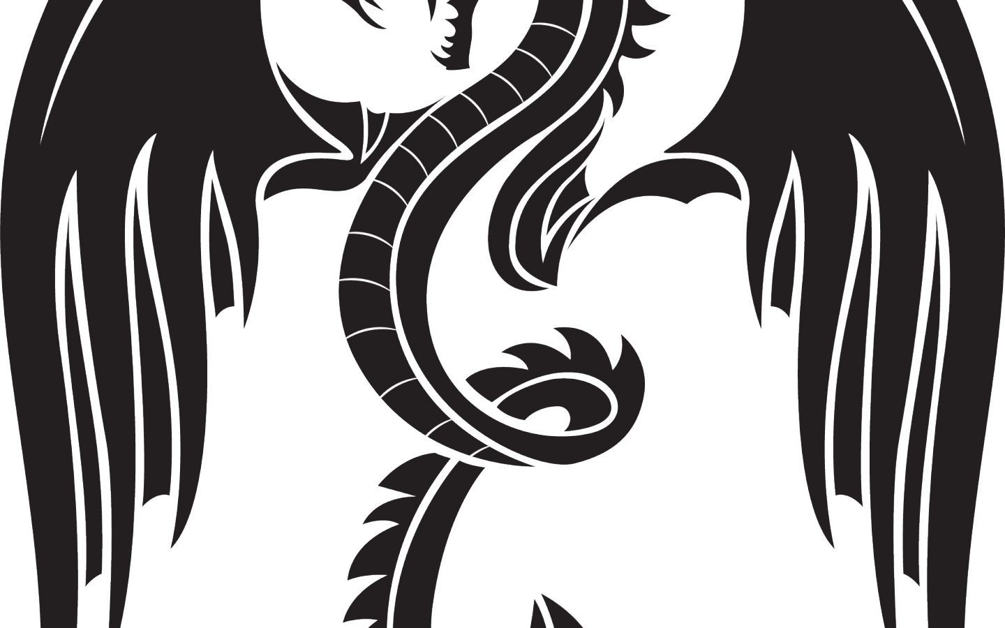 Abstract Dragon Tattoo Design PNG