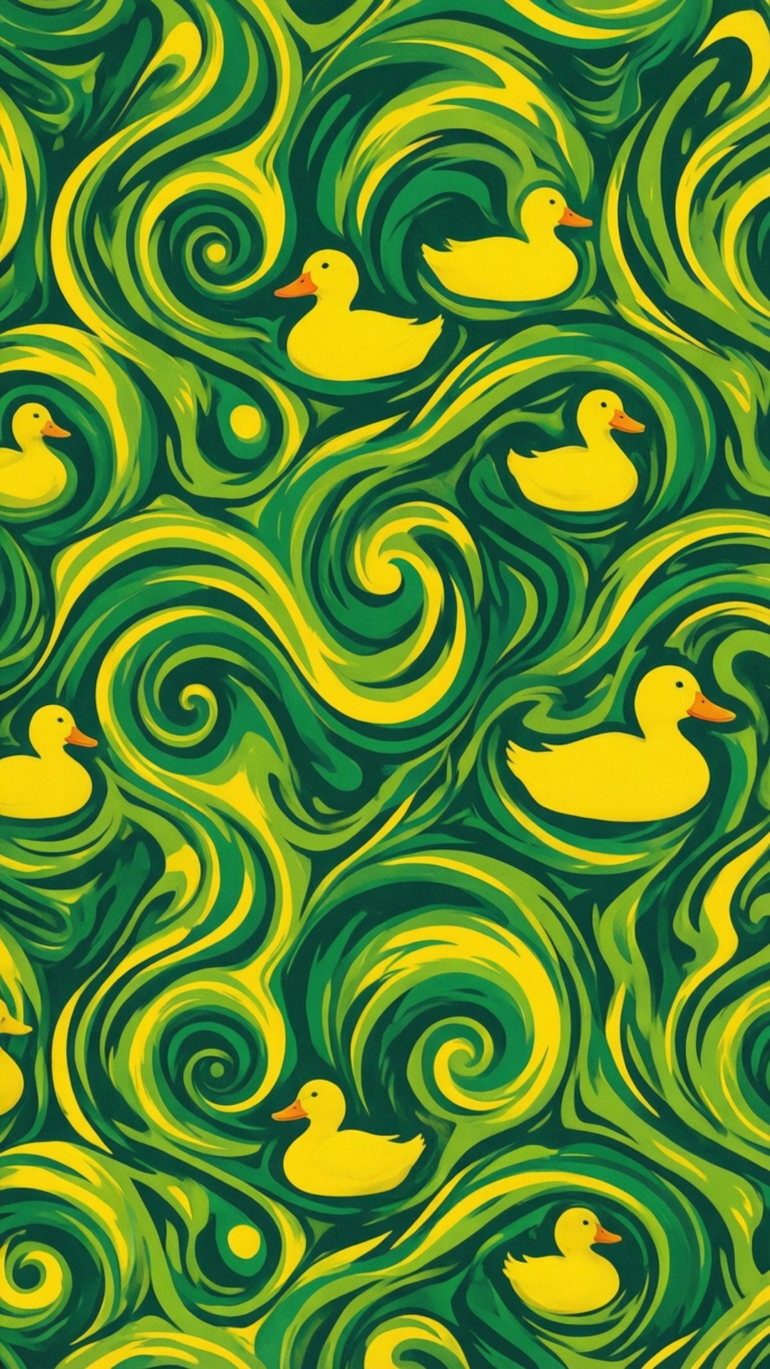Abstract Eendenpatroon Achtergronden