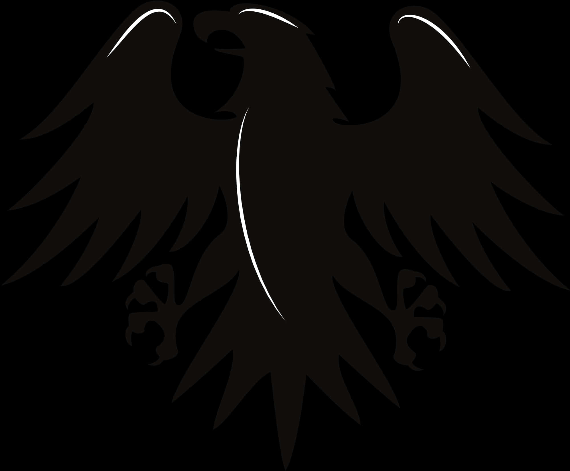 Stylized Eagle Silhouette PNG