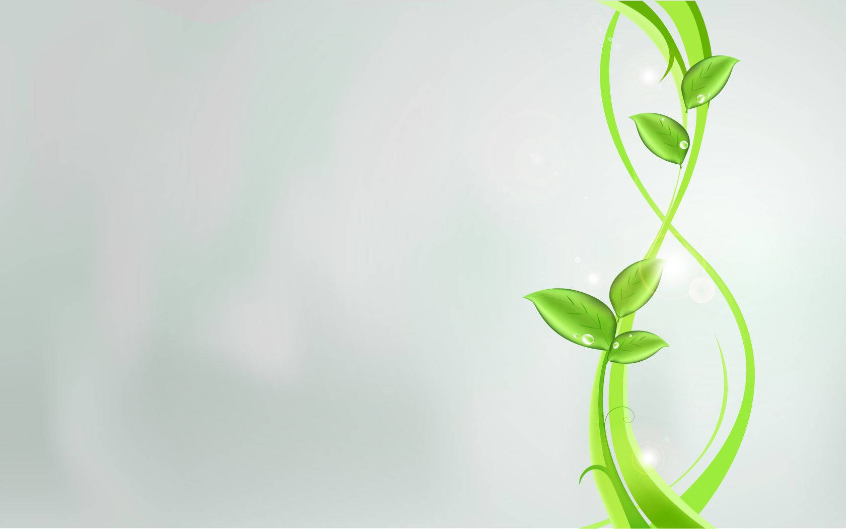 Abstract Eco Green Plant Wallpaper