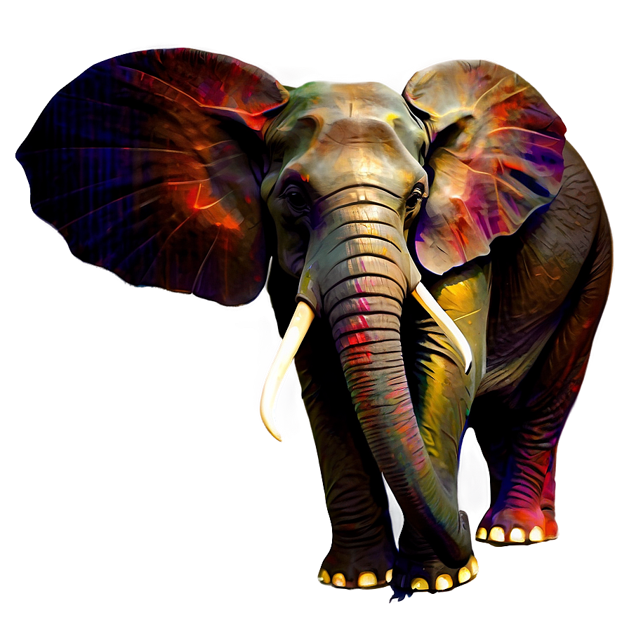 Abstract Elephant Artwork Png Coi18 PNG
