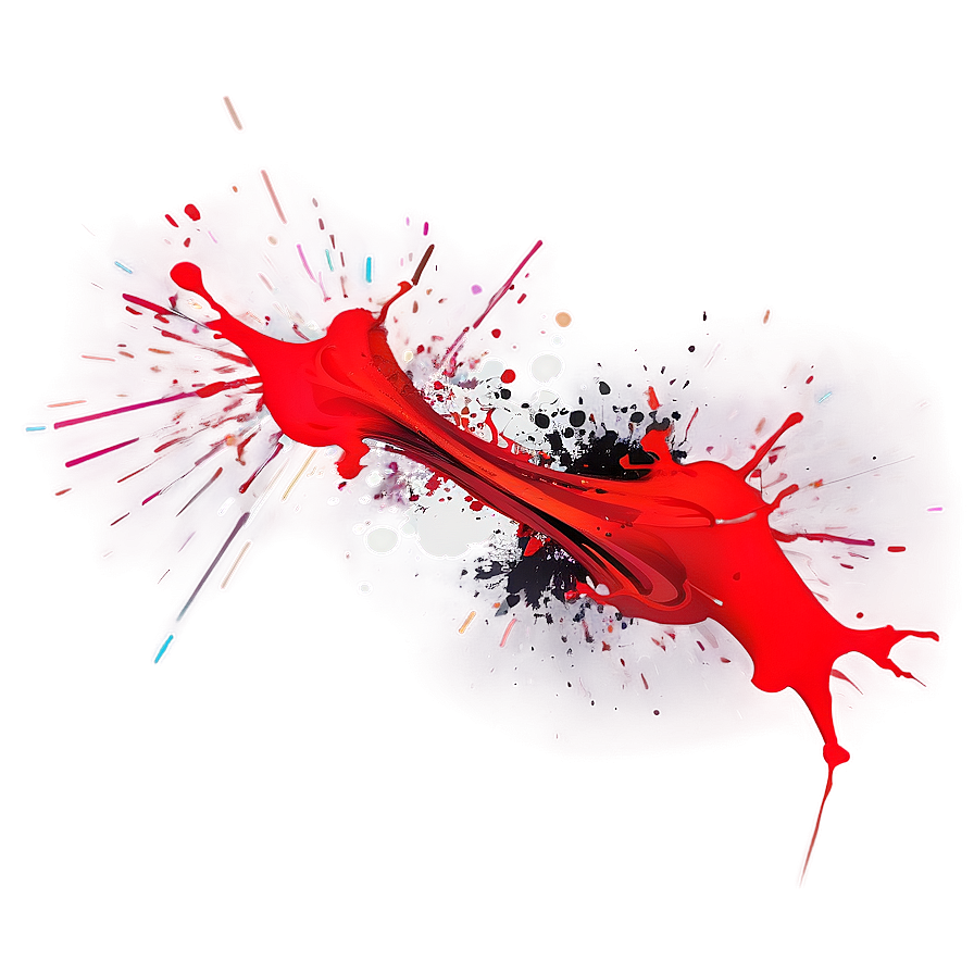 Abstract Expression Red Splash Png Xyk39 PNG
