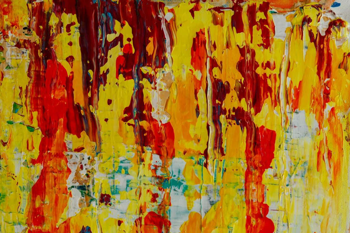 Abstract Expressionism in Rich Color Wallpaper