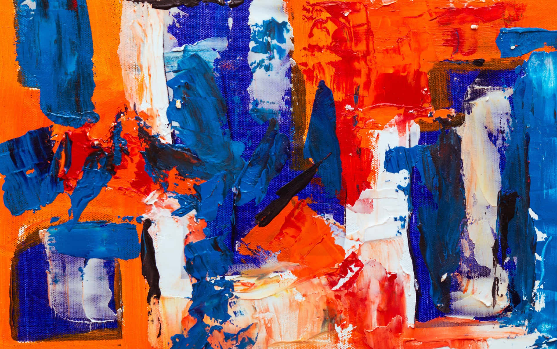 Pinturade Expresionismo Abstracto Colorida Fondo de pantalla