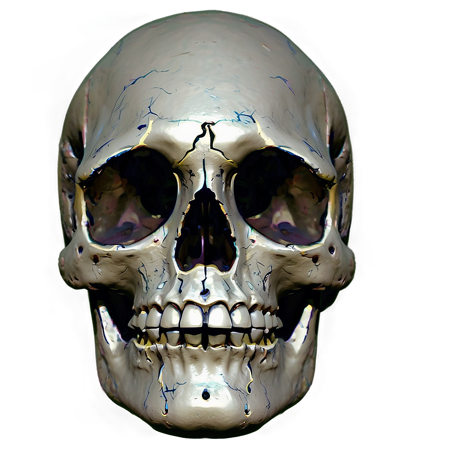 Abstract Expressionist Skull Face Png 06272024 PNG
