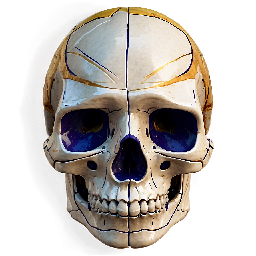 Abstract Expressionist Skull Face Png Egg93 PNG