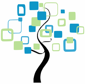 Abstract Family Tree Graphic PNG