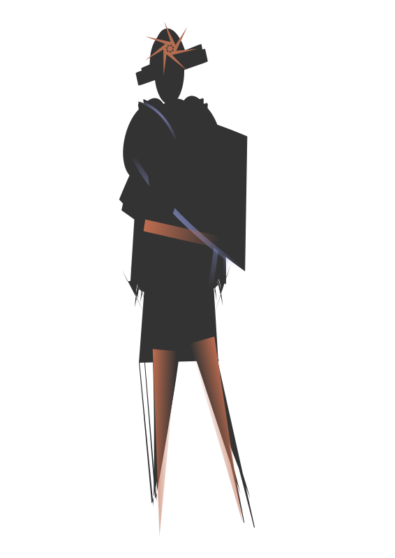 Abstract Fashion Silhouette PNG