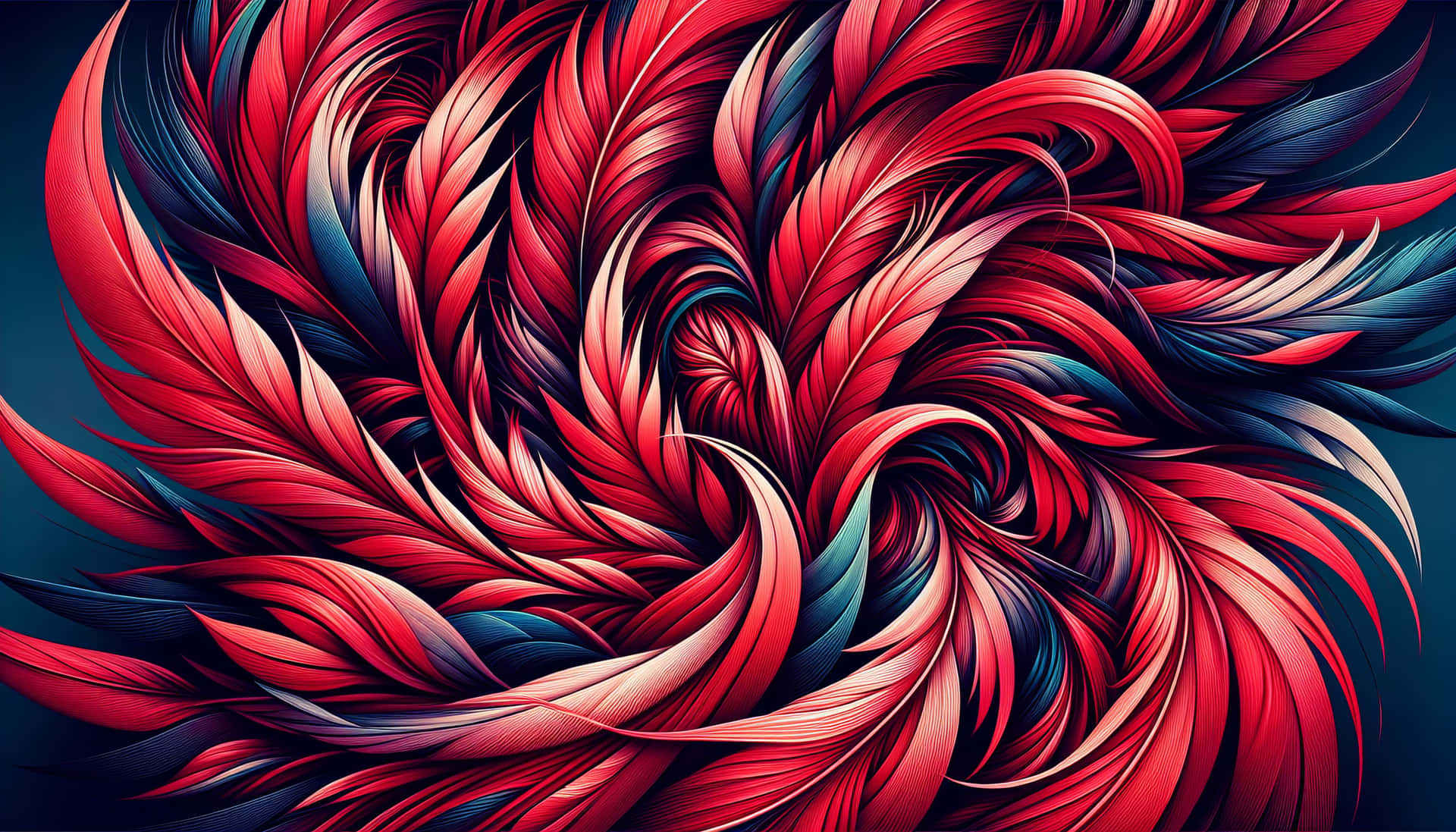 Abstract Feather Artwork Wallpaper